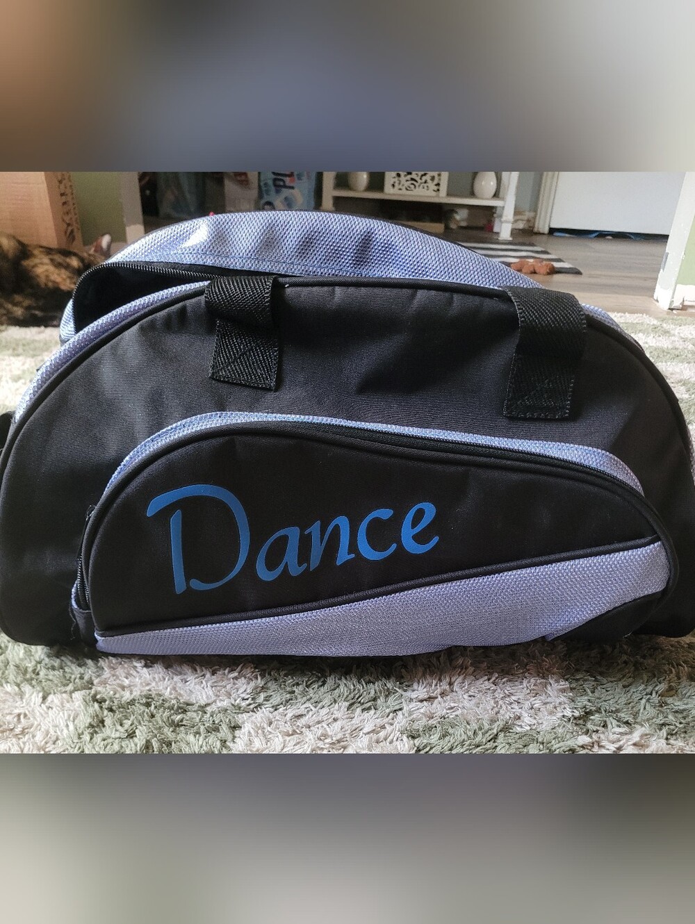 Dance Duffel Bag - Black and Light Purple